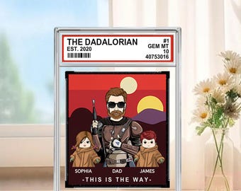 Personalized The Dadalorian This Is The Way Acrylic Block Plaque, Father's Day Gift, I Am Their Father Dad, Best Dad Ever Acrylic Block