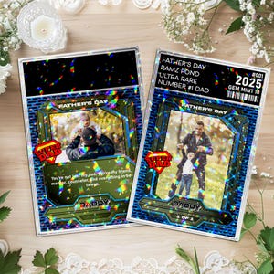 Carte à collectionner pour la fête des pères, carte de fête des pères, cadeau pour lui, cadeau de fête des pères, cadeau pour papa, mari, grand-père, papa de l'année
