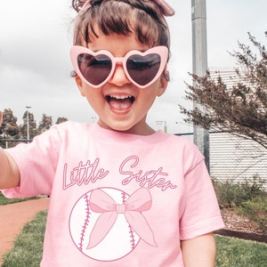 Custom Baseball Sister t-shirt,Baseball Sis Shirt,Coquette Baseball,Pink Bows Baseball,mama baseball tshirt,custom baseball toddler shirt