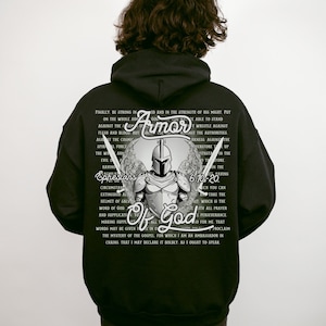 Christlicher Hoodie Herren,Bibelvers Hoodie,Jesus Hoodie,Christlicher Pullover,Vatertagsgeschenk,Rüstung Gottes,Christliche Streetwear,Religiöses Geschenk,
