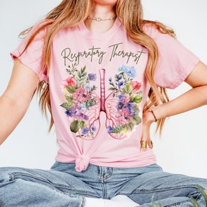 Atemtherapeut-Hemden, Komfortfarben, Atemtherapie-Shirt, RT-Abschlussgeschenk, Pulmonologie, Lungen-T-Shirt, RT T-Shirt, Therapeut-Geschenk