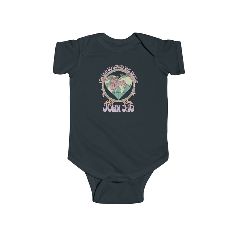 Christian Baby John 3:16 Säugling Onsie Bild 3