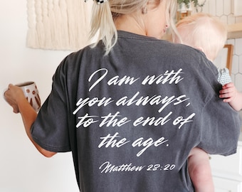 Ästhetisches christliches Hemd für Männer und Frauen, Komfortfarben Christian Apparel, Jesus T-Shirt, Bibel-Vers-T-Shirt, Christentum, Schrifthemd,