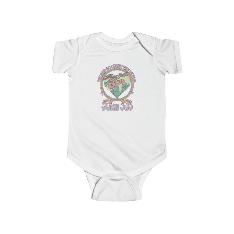 Christian Baby John 3:16 Säugling Onsie Bild 4