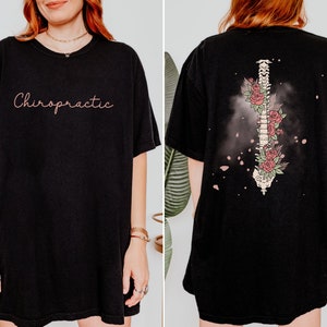 Kiropraktor t-shirt, kiropraktorpresent, kiropraktorstudent, kiropraktorskjorta, kiropraktorskjorta, kiropraktorexamen, kiropraktormottagning, ryggradskjorta, Black