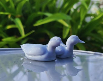 Merle en Moira - Ongeverfde wilde eendjes op schaal 1:9 - 3D-geprinte hars