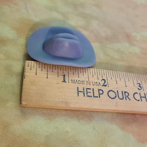 Tiny Cowboy Hats - DOLL SIZE 1:12 Scale - Unpainted Resin Dollhouse Accessories