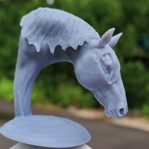 Fiach - Unpainted 3D Printed Resin Wading Horse Mare Sculpture