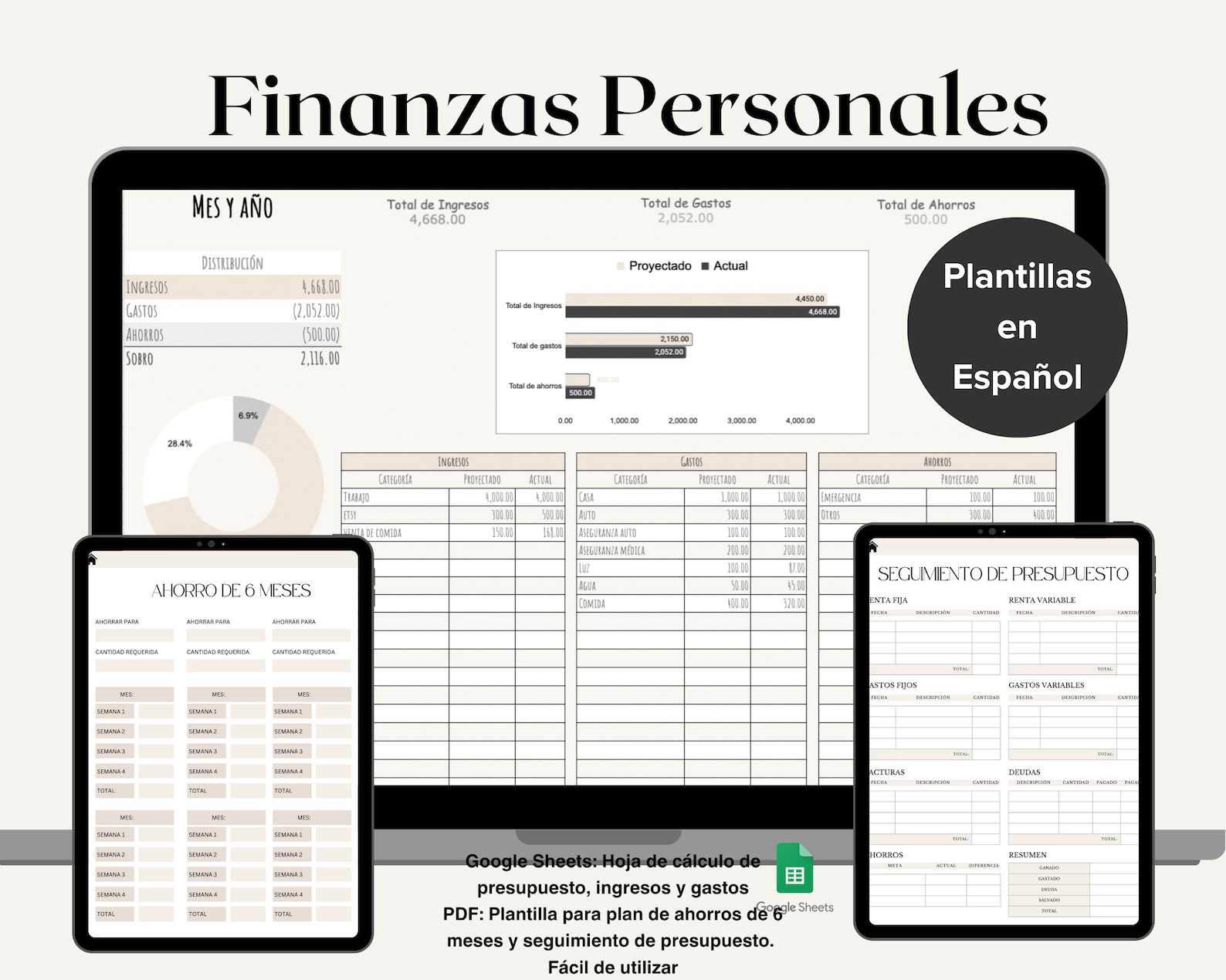 Plantilla Finanzas Personales Plantilla Para Ahorrar Dinero Hoja De ...
