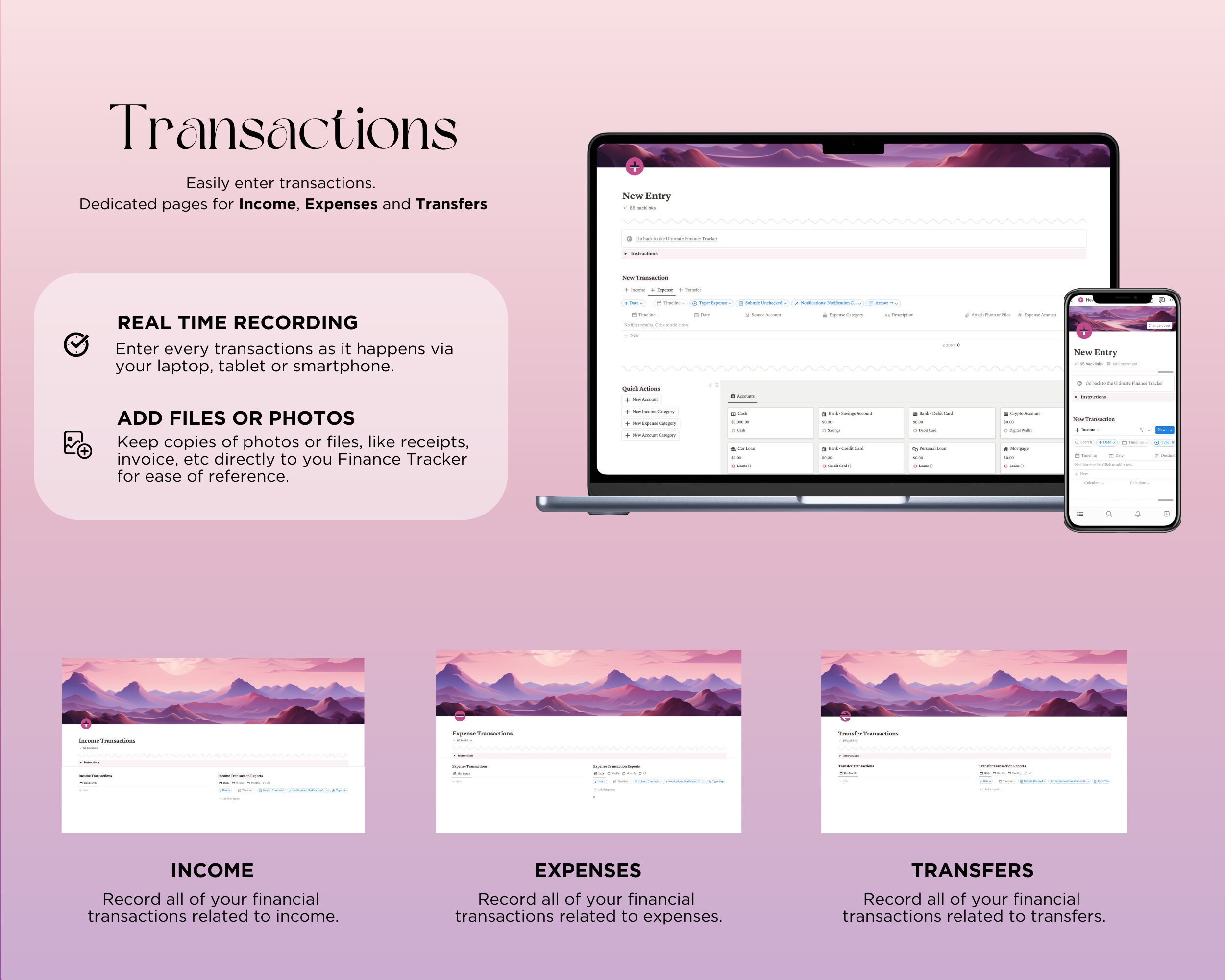 Notion Finance Planner Notion Template Budget Notion Business Template ...