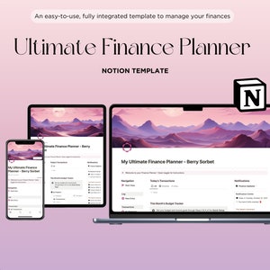 Notion Finance Planner Notion Template Budget Notion Business Template Ecommerce Notion Budget Template Freelance Notion Personal Planner
