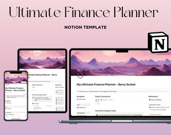 Notion Finance Planner Notion Template Budget Notion Business Template Ecommerce Notion Budget Template Freelance Notion Personal Planner