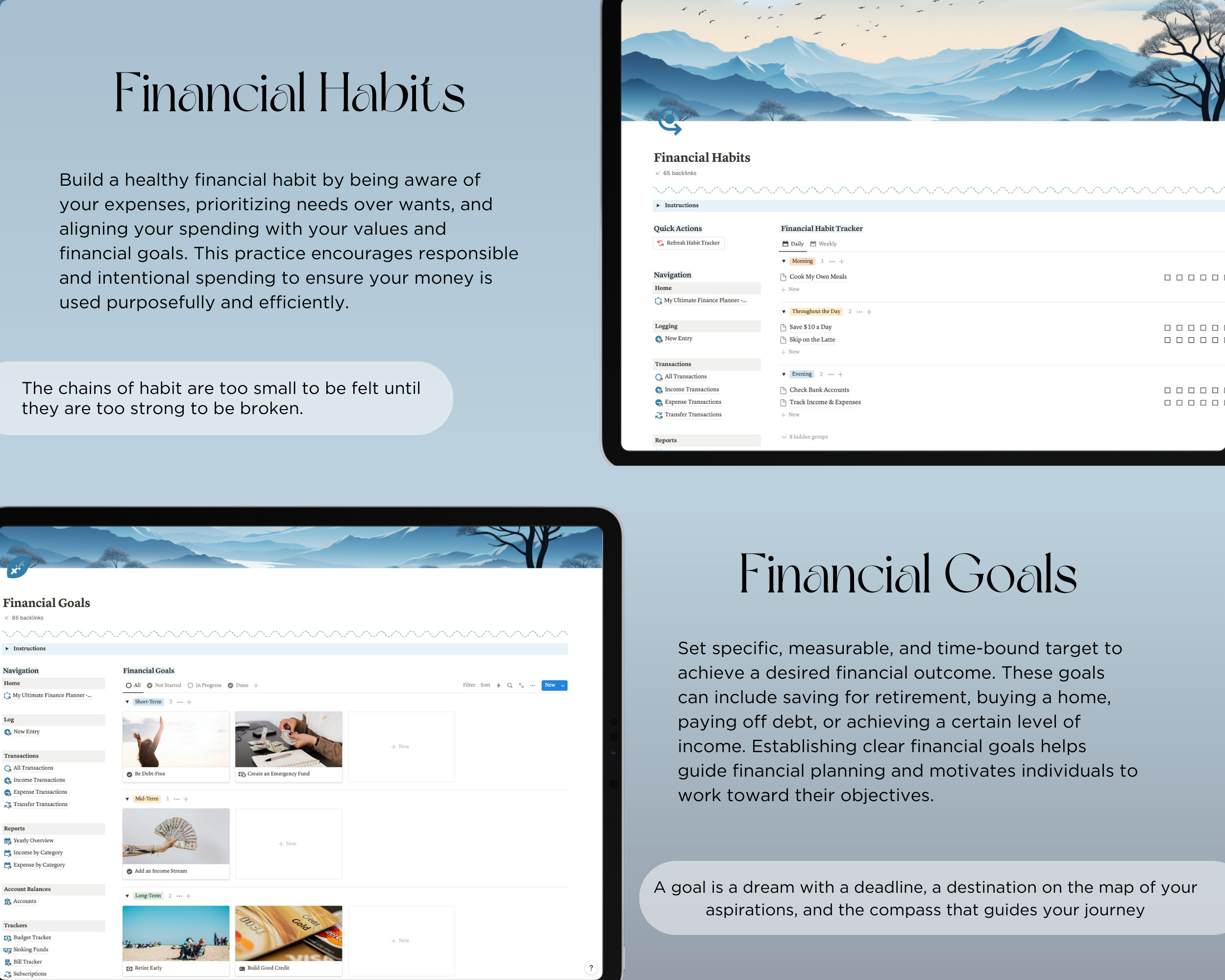 Notion Finance Planner Notion Template Budget Notion Business Template ...