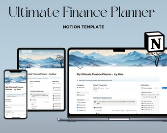 Notion Finance Planner Notion Template Budget Notion Business Template Ecommerce Notion Budget Template Freelance Notion Personal Planner