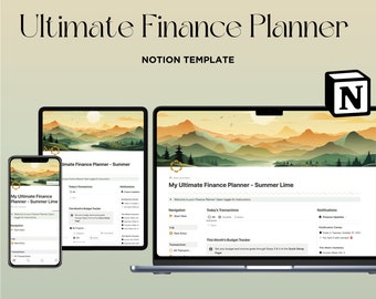 Notion Finance Planner Notion Template Budget Notion Business Template Ecommerce Notion Budget Template Freelance Notion Personal Planner