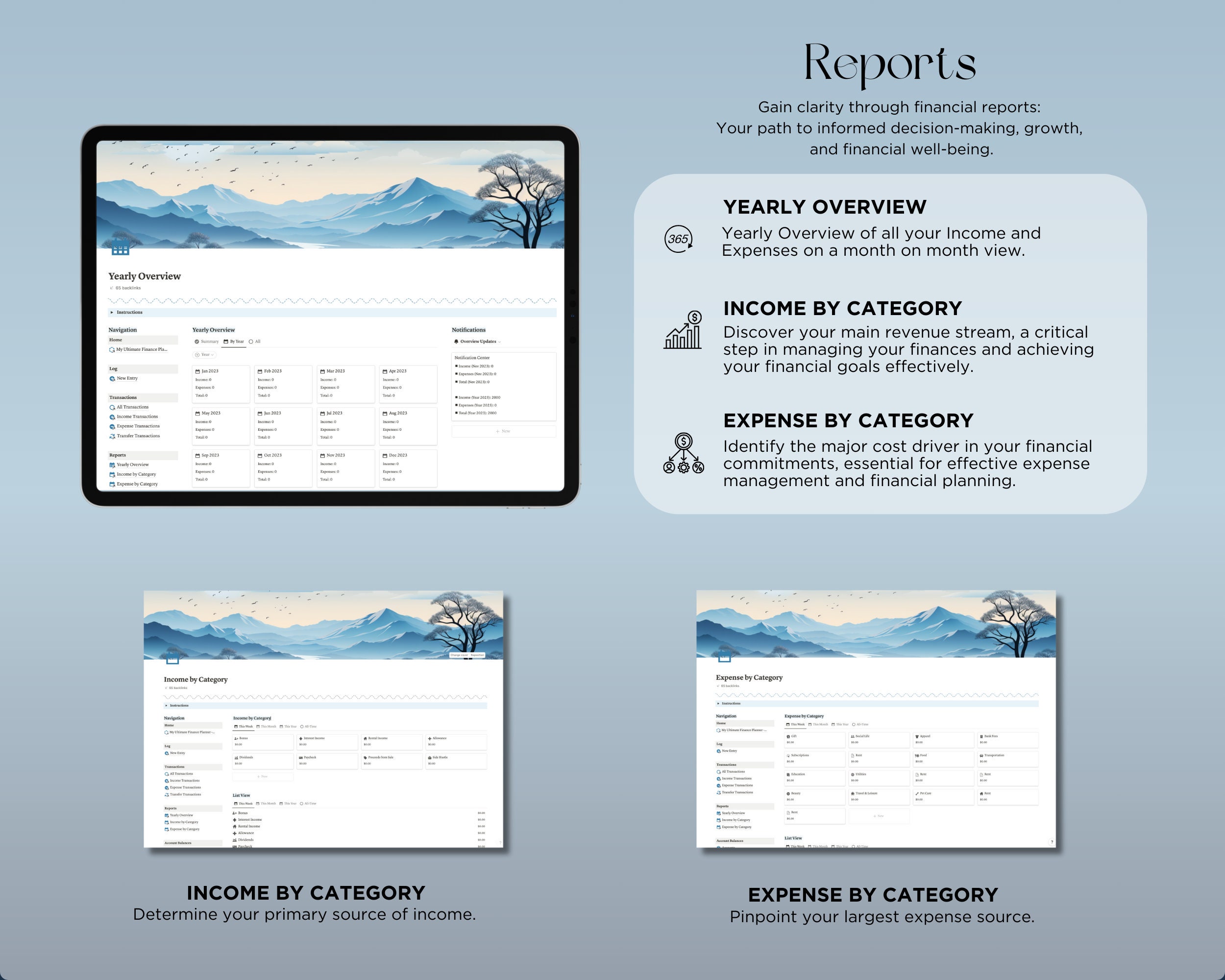 Notion Finance Planner Notion Template Budget Notion Business Template ...