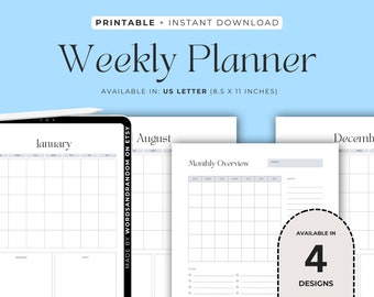 Weekly Planner, Goodnotes Planner, Weekly Planner Printable, Goodnotes, Template, Digital Planner, Planner Sheets, PDF