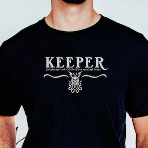 Keeper Call of Cthulhu Unisex T-Shirt, Lovecraft Shirt, Gift for Geeks, Gift for Gamers, Cool Shirt for Horror TTRPG Fans