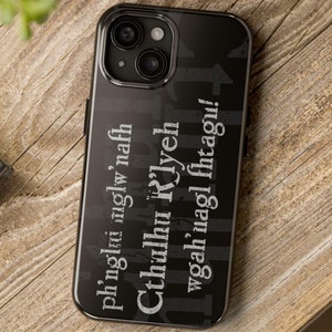 Cthulhu Tough Phone Case, Protective Cover for iPhone and Samsung Galaxy, Unique Design, Gift for Geeks, Gamers, Lovecraft Horror Fans