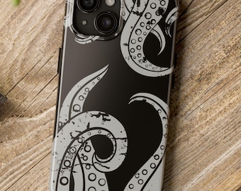 Cthulhu Tentacles stoer telefoonhoesje, hoes voor iPhone en Samsung Galaxy, uniek ontwerp, cadeau voor nerds, gamers, horrorfans van Lovecraft