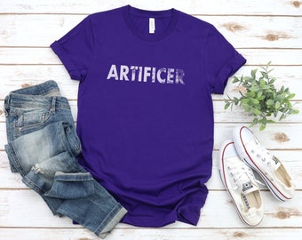 ARTIFICER D&D Unisex T-Shirt, DnD Shirt, Gift for Geeks, Gift for Gamers, Cool Shirt for Fantasy TTRPG Fans