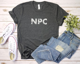 NPC D&D Unisex T-Shirt, DnD Shirt, Geschenk für Geeks, Geschenk für Gamer, Cooles Shirt für Fantasy TTRPG Fans
