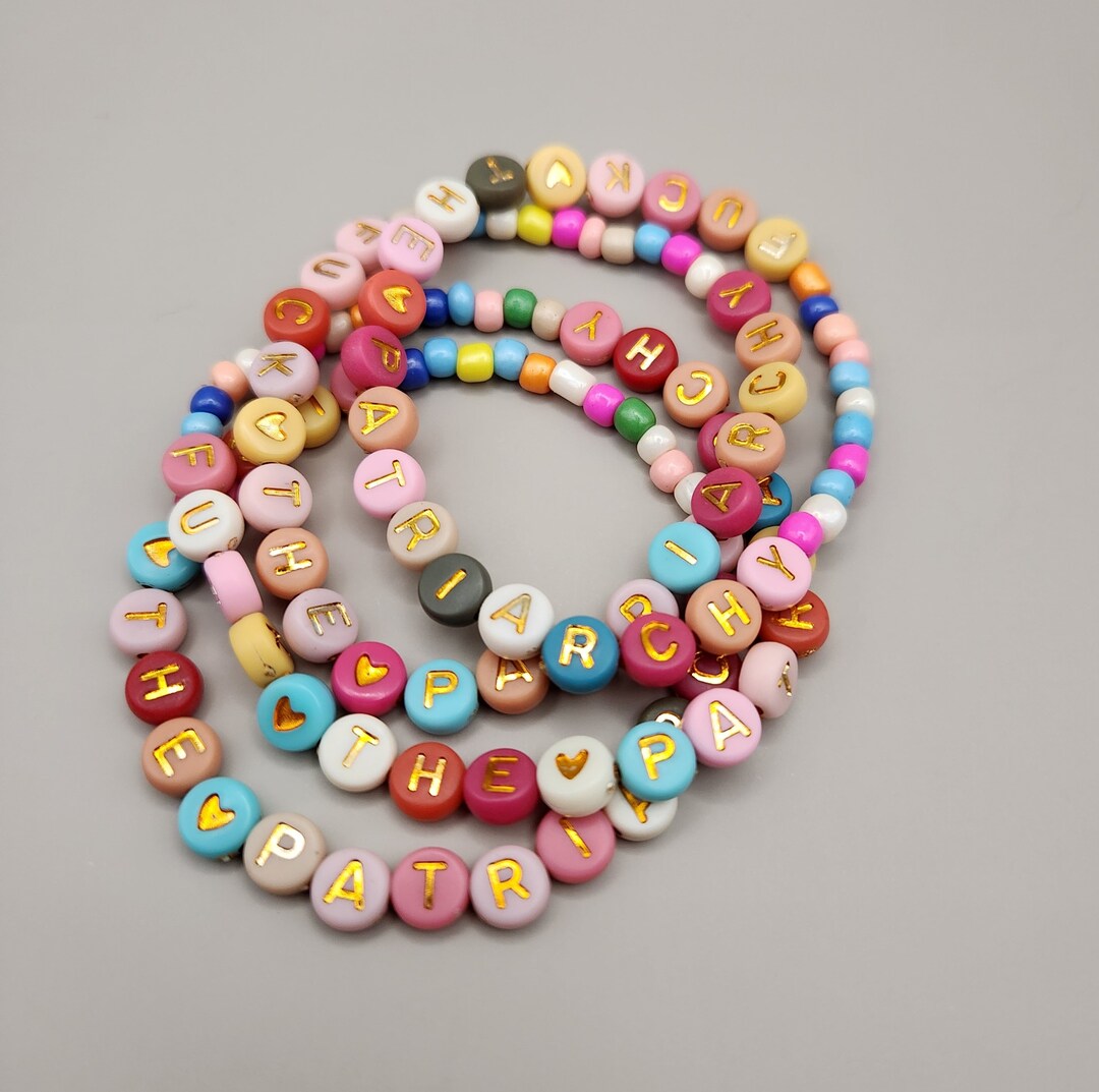 Fuck the Patriarchy/ Lyrics From Red Taylor's Version / Single Bracelet