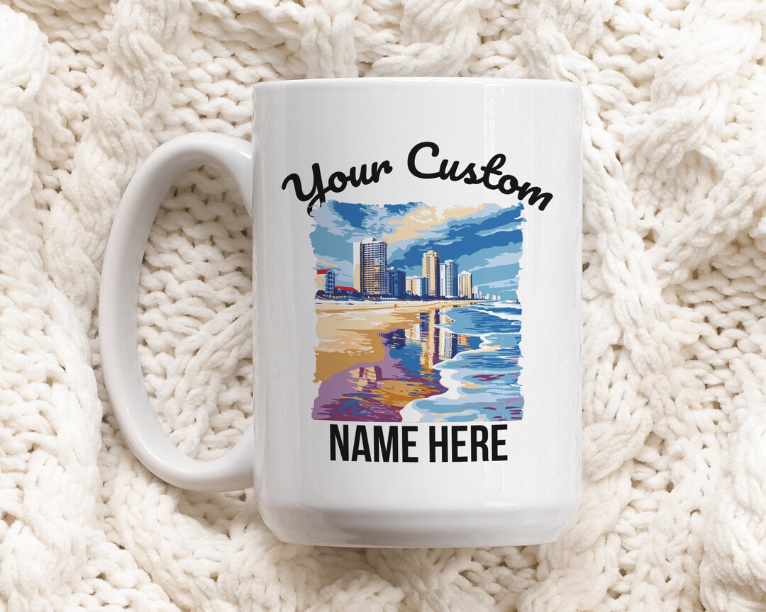 Jacksonville Beaches Coffee Mug, Ocean View Cup, Morning Coffee