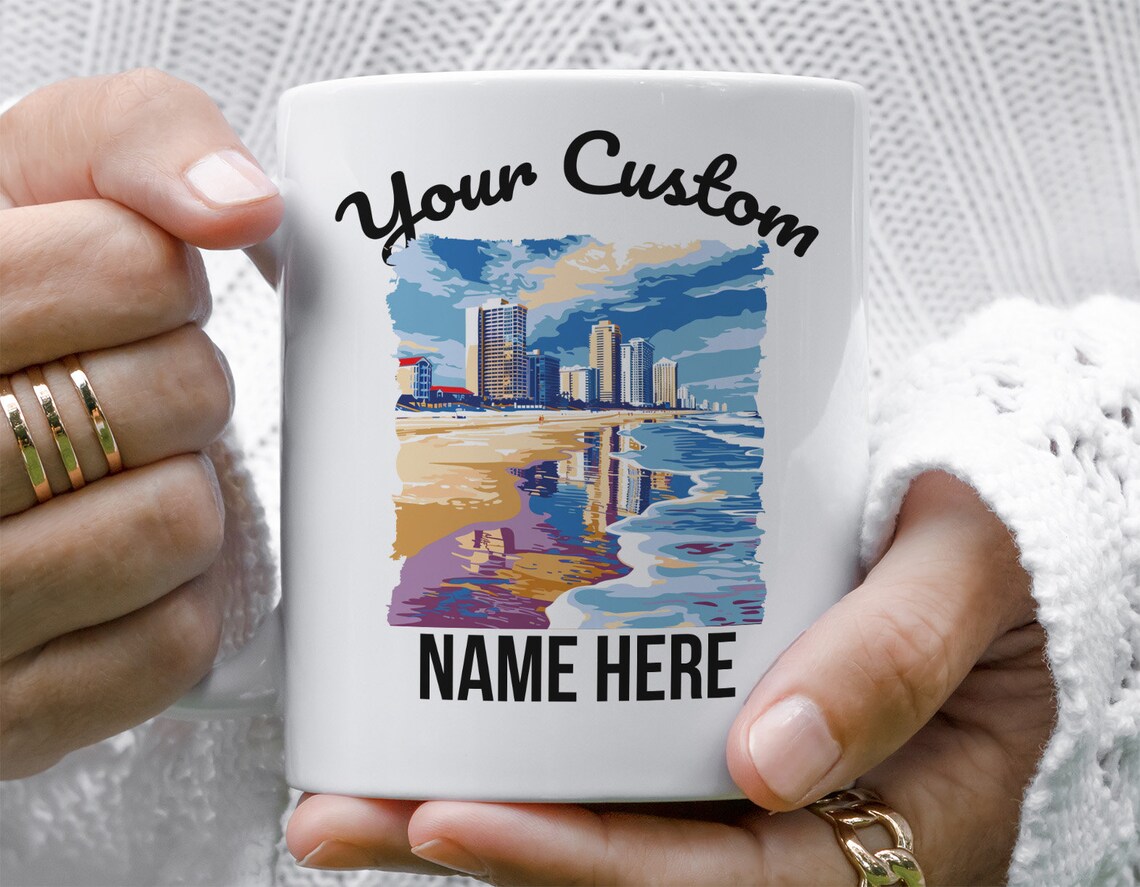 Jacksonville Beaches Coffee Mug, Ocean View Cup, Morning Coffee