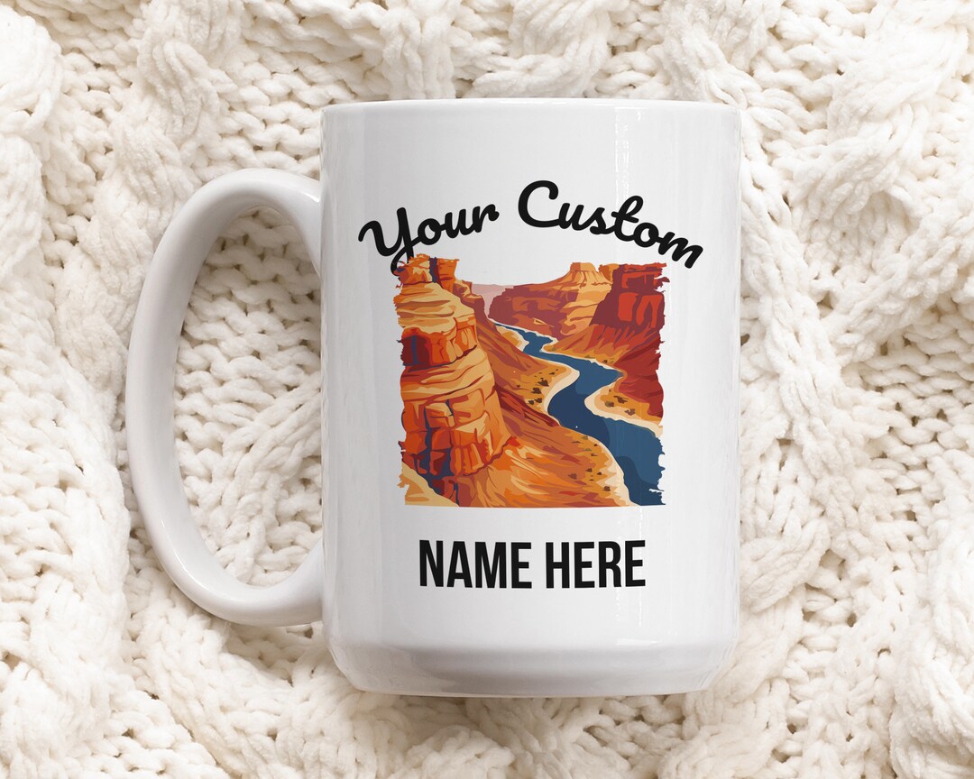 Grand Canyon Coffee Mug, Travel Souvenir, Sunrise Scenery, Ceramic Cup