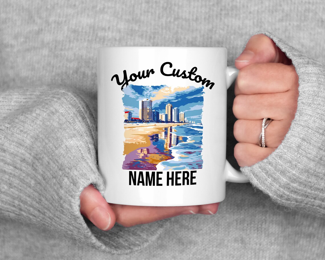 Jacksonville Beaches Coffee Mug, Ocean View Cup, Morning Coffee