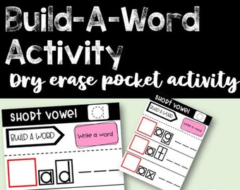 Short Vowel Build-a-Word Activity