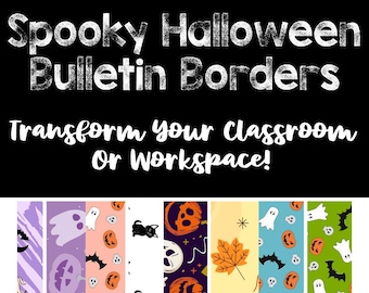 Spooky Halloween Bulletin Borders - Transform Your Classroom or Workspace!