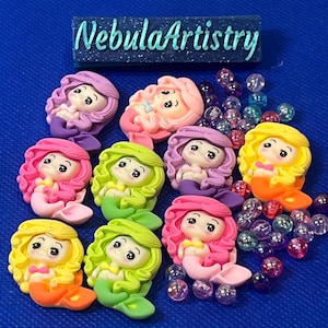 Resin Mermaid Coverminders: Cute Magnets for Diamond Painting - 2 Random