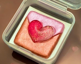 Masilla para pintura de diamantes: con aroma a chocolate, suave y duradera. Incluye un dije de corazón.