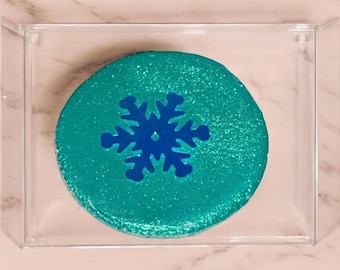Masilla para pintura de diamantes: con aroma a bergamota, suave y duradera; incluye una pieza de copo de nieve.