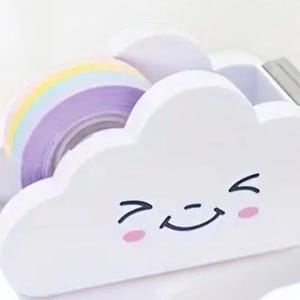 Washi Tape Dispenser: Minimalist Desk Accessory (Bonus Roll Included)