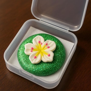 Masilla para pintura de diamantes: Nenúfar verde brillante - Aroma a flor hawaiana