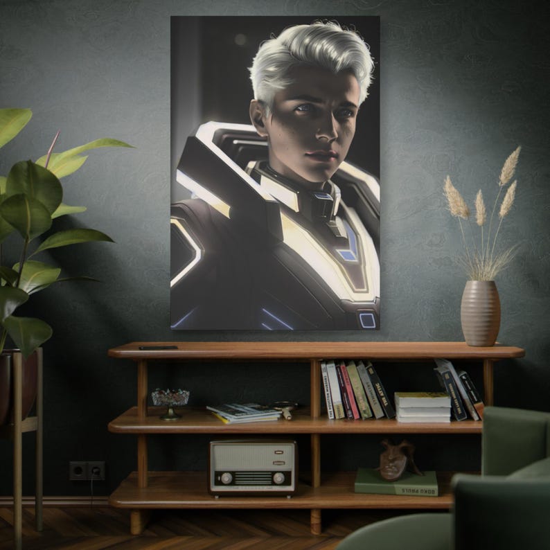 Canvas Print, Soldier Digital Painting, Matte Wall Art