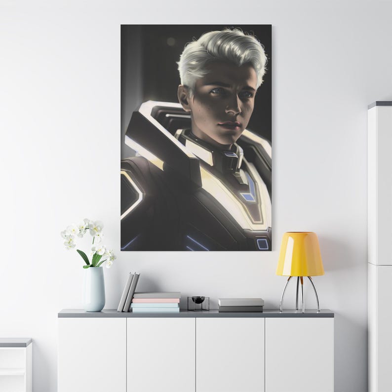Canvas Print, Soldier Digital Painting, Matte Wall Art