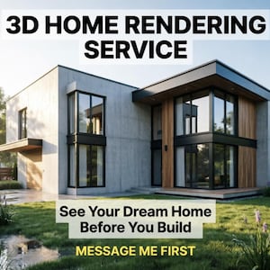 Service de modélisation 3D de maisons | Design intérieur et extérieur | Rénovation de cuisine | Conversion de plans en 3D