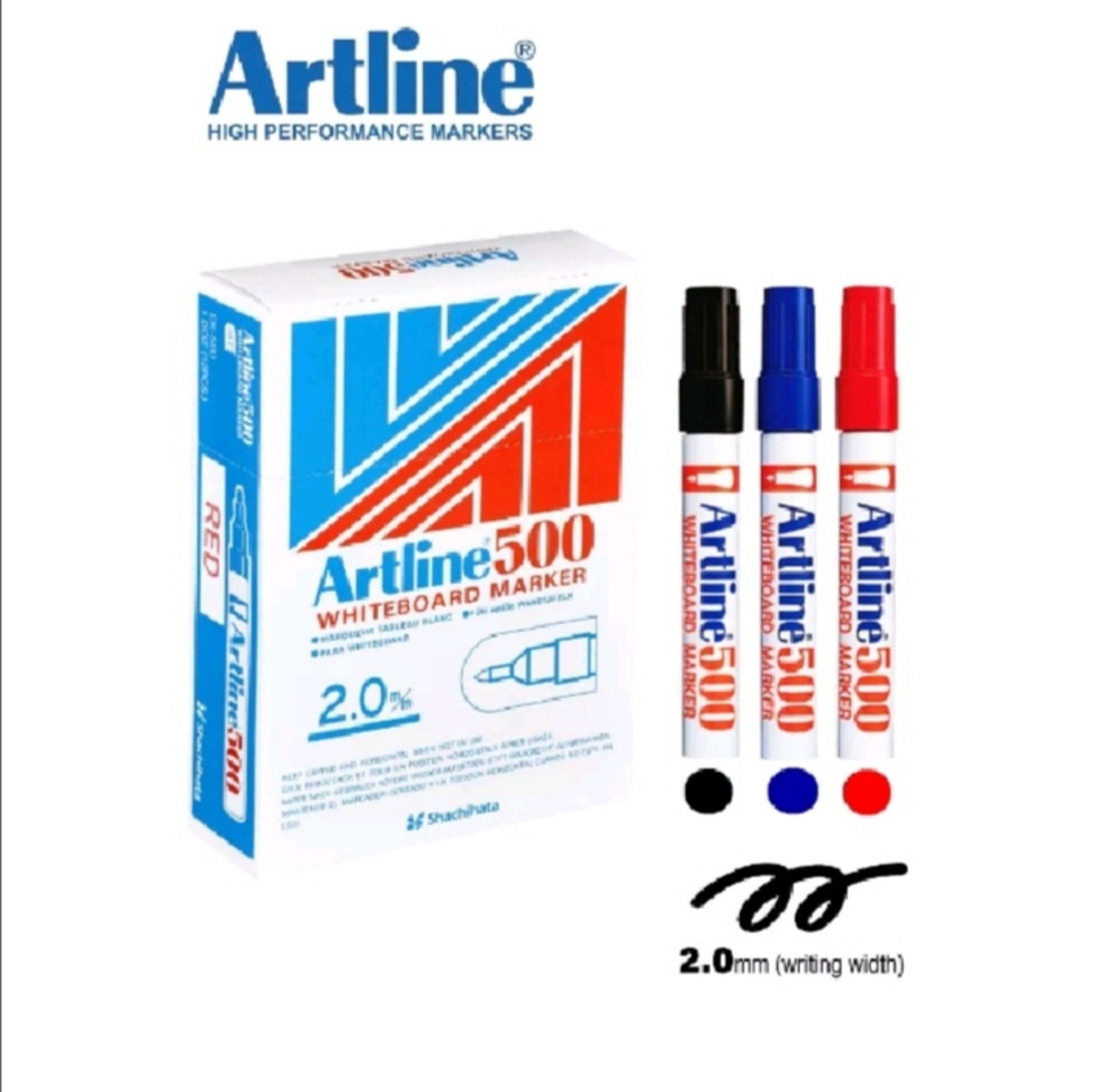 Artline Black Laundry Pen Permanent Marker Linen Clothing Machine Proof