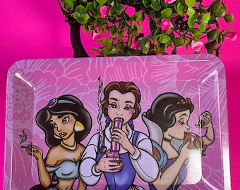 Metal Princess Rolling Tray