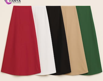 Enagua de sari de algodón: cómoda falda interior india (se ajusta a cinturas de hasta 112 cm)