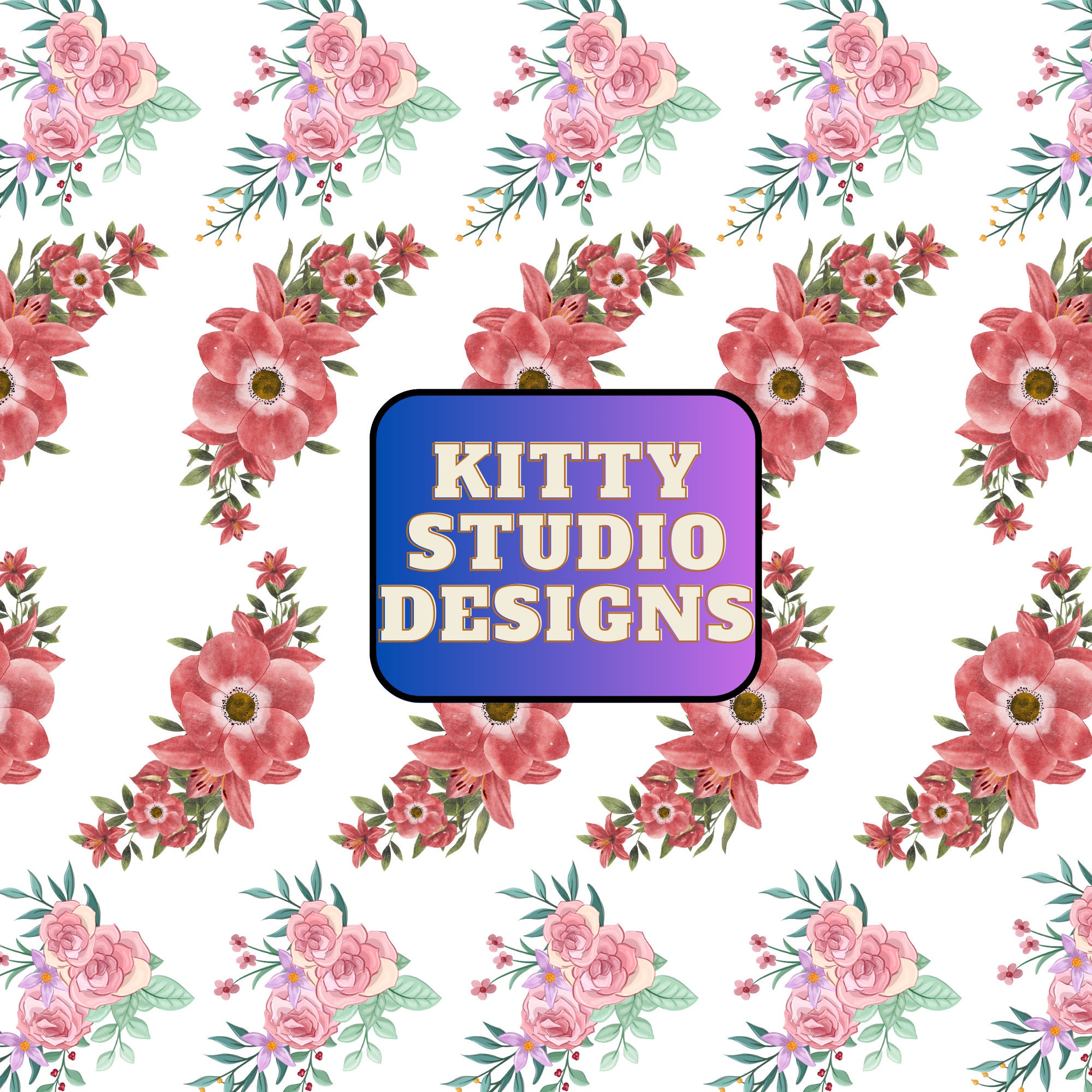 Floral Seamless Pattern Digital Print - Etsy