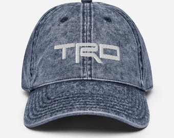 TRD Hat Toyota Off-Road Adventure Cap Vintage Cotton Twill Dad Hat Adjustable Low Profile Embroidered Cap Style Hat Overland 4x4 Trd pro
