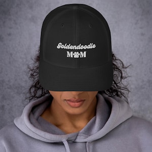 Goldendoodle Mom Hat | Doodle Dog Mom Cap | Embroidered Trucker Hat | Fluffy Dog Lover Gift | Cute Dog Mom Cap | Pet Owner Hat