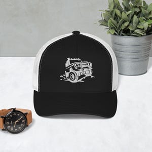 Overland 4x4 Trucker Hat | Off-Road Adventure Cap | Embroidered Overlanding Hat | Outdoor Explorer Cap | Off-Roading Gift