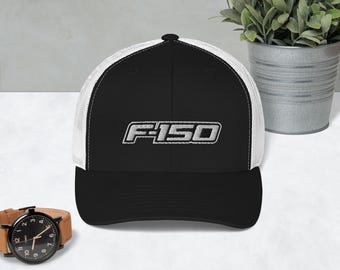 F-150 Retro Trucker Hat | Ford F150 Embroidered Hat | Classic Pickup Hat | Off-Road Snapback | F150 Gift for Truck Lovers | Ford Hat