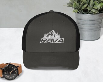 RAV4 Mountain Trucker Hat | Toyota RAV4 Adventure Cap Yupoong 6606